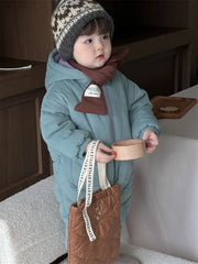 Ultra-Warm Baby Fleece Hooded Romper
