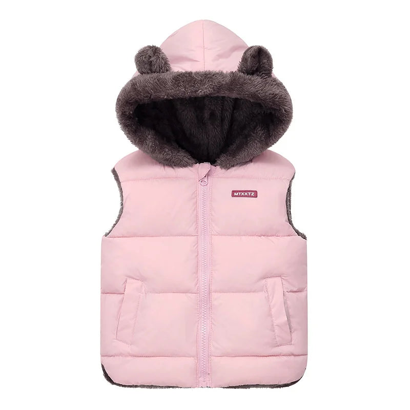 Kids' Hooded Down Vest
