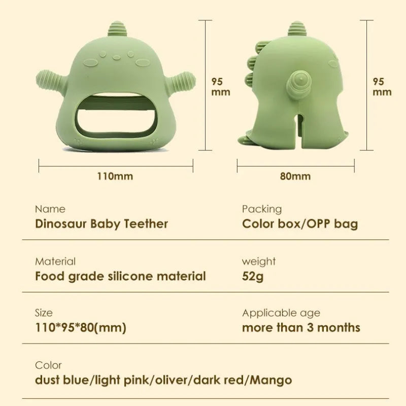 Dino Chew Silicone Teether Bracelet