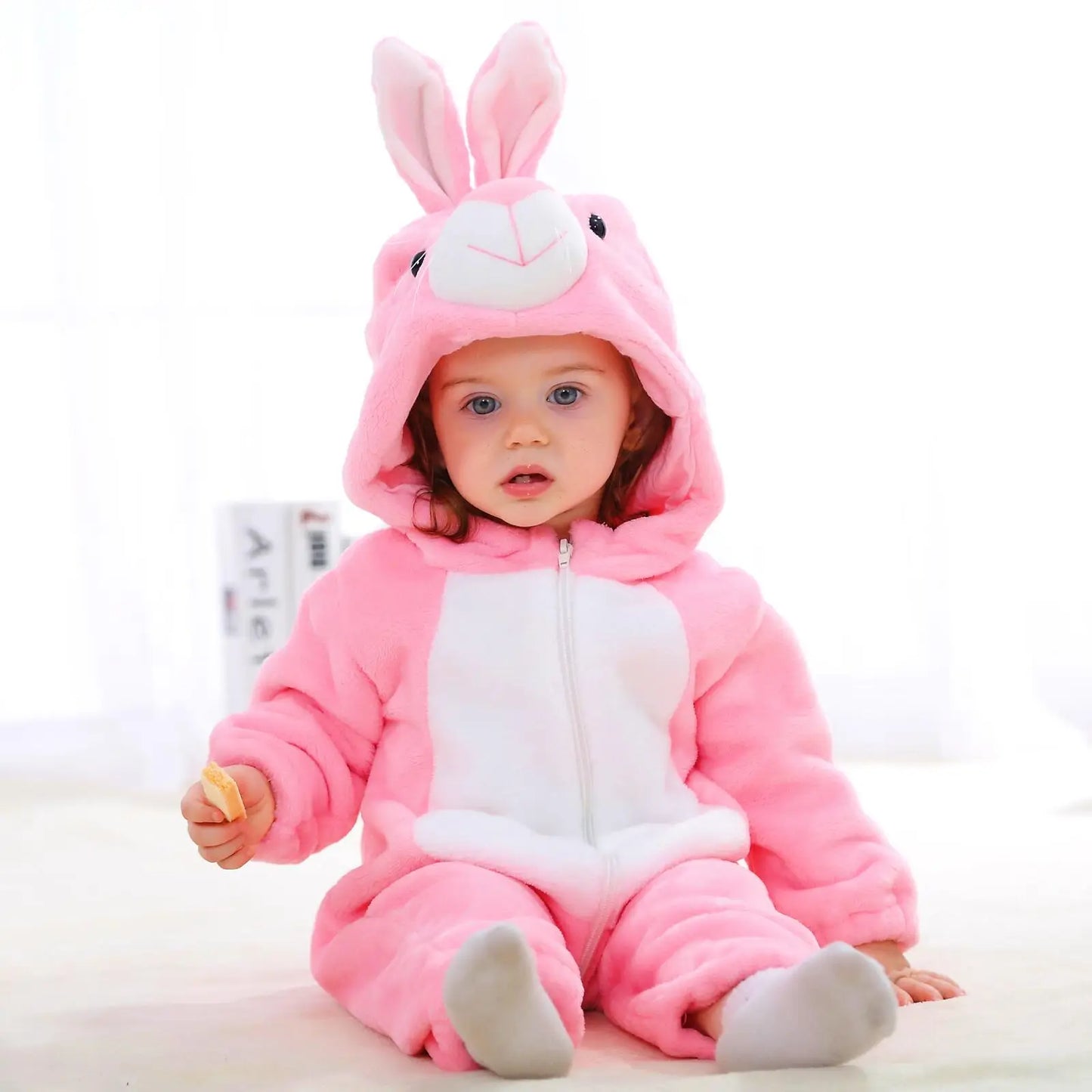 Baby Winter Hooded Romper Pajamas