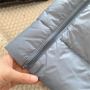 Winter Patchwork Hooded Jacket