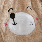Adorable Plush Baby Hooded Romper
