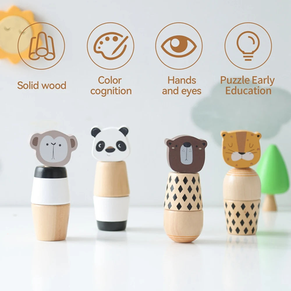 Critter Twist Wooden Montessori Puzzle