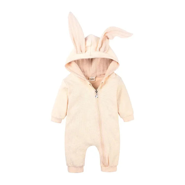 Hooded Long-Sleeve Jumpsuit