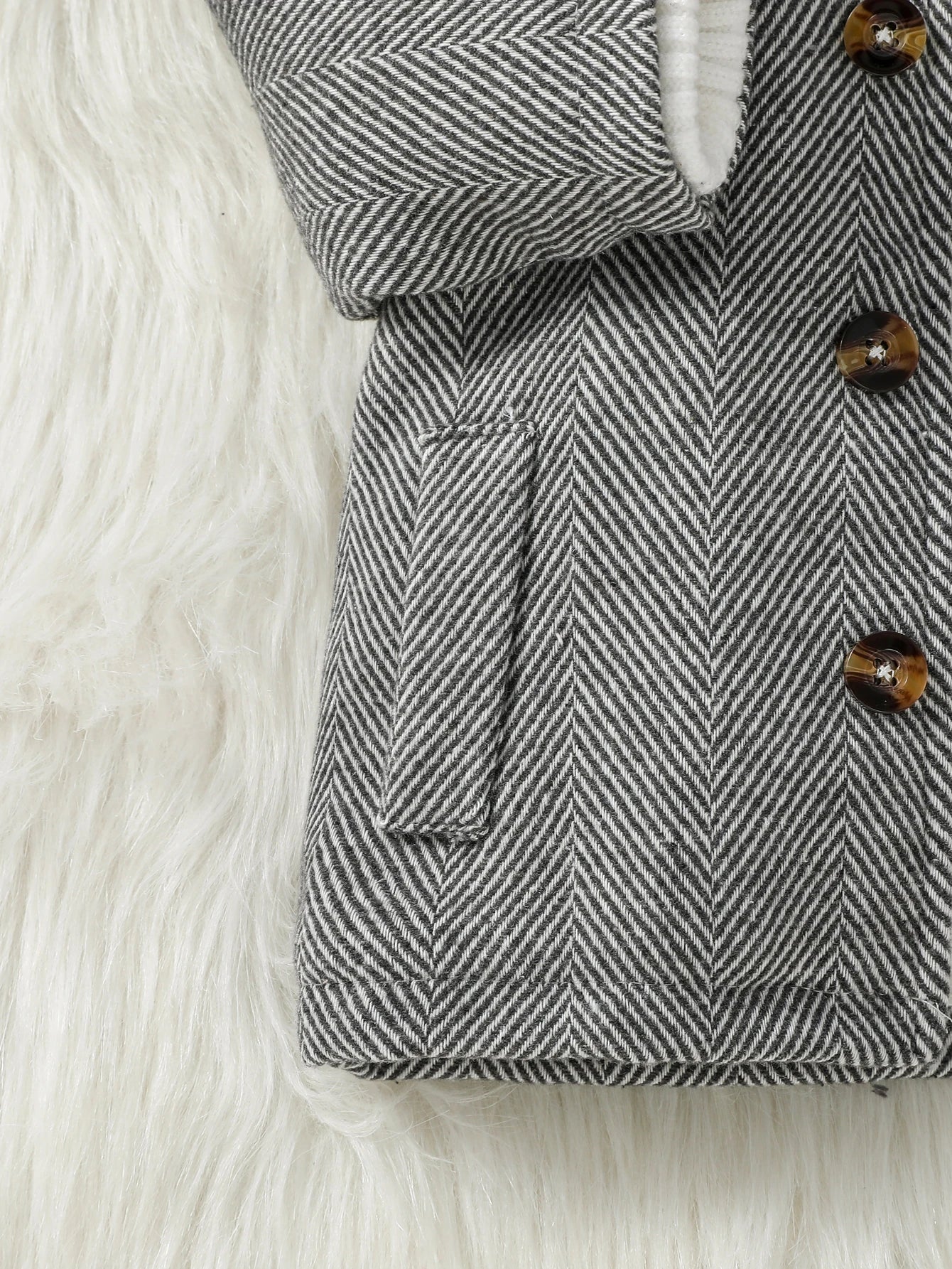 Baby Boys Plush Warm Jacket