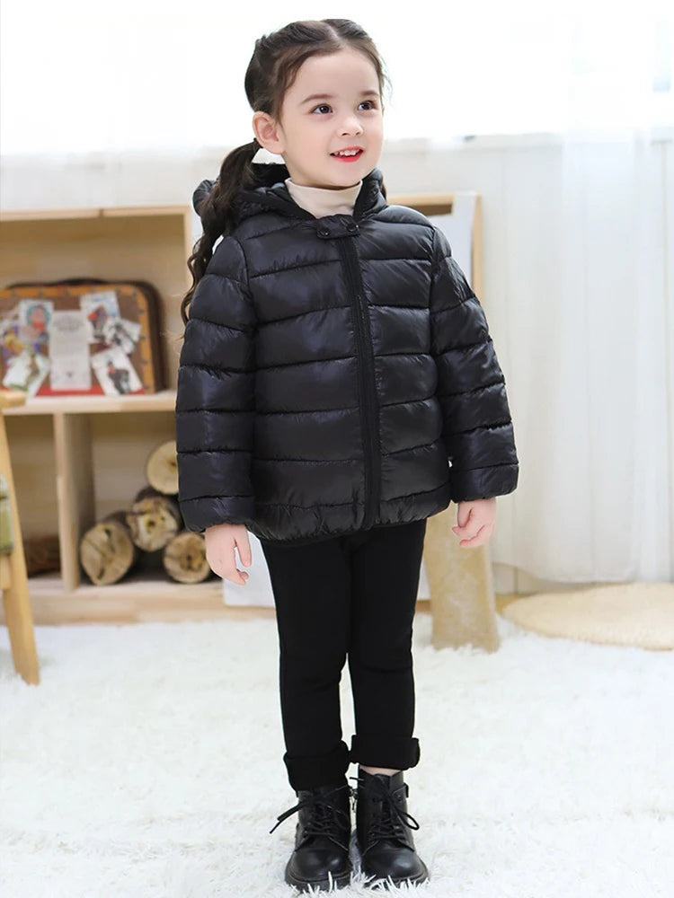 Cute Kids' Hooded Down Jacket