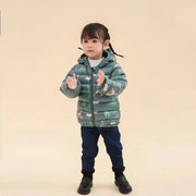 Kids' Dinosaur Hooded Down Jacket