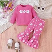 Baby Girls' Printed Top & Pants Set