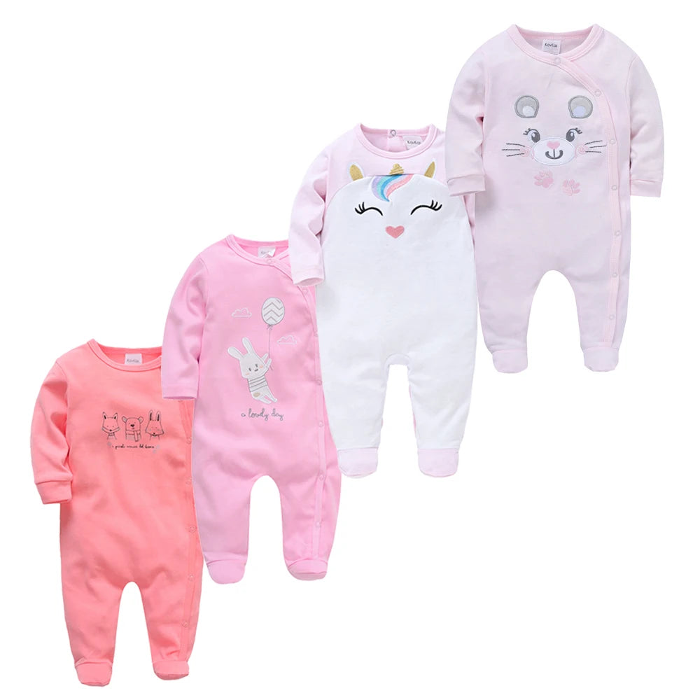Baby Boy Rompers Newborn Cotton Long Sleeve O-neck 0-12M Onesie Clothing