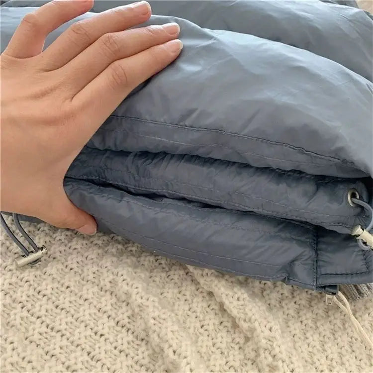 Winter Patchwork Hooded Jacket