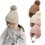 Winter Baby Pompom Beanie Hat