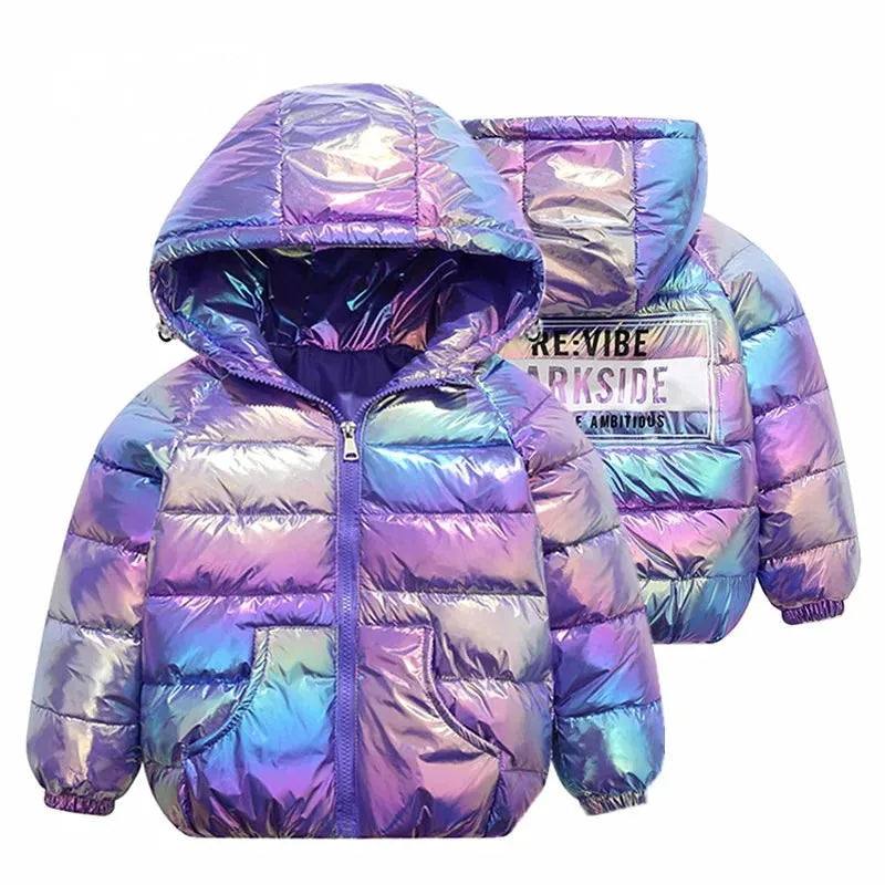 Girls' Thickened Down Cotton Jacket