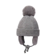 Winter Baby Pompom Beanie Hat