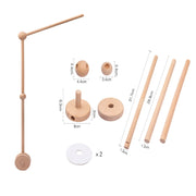 Wooden Crib Mobile Baby Bed Bell Rattle Toy