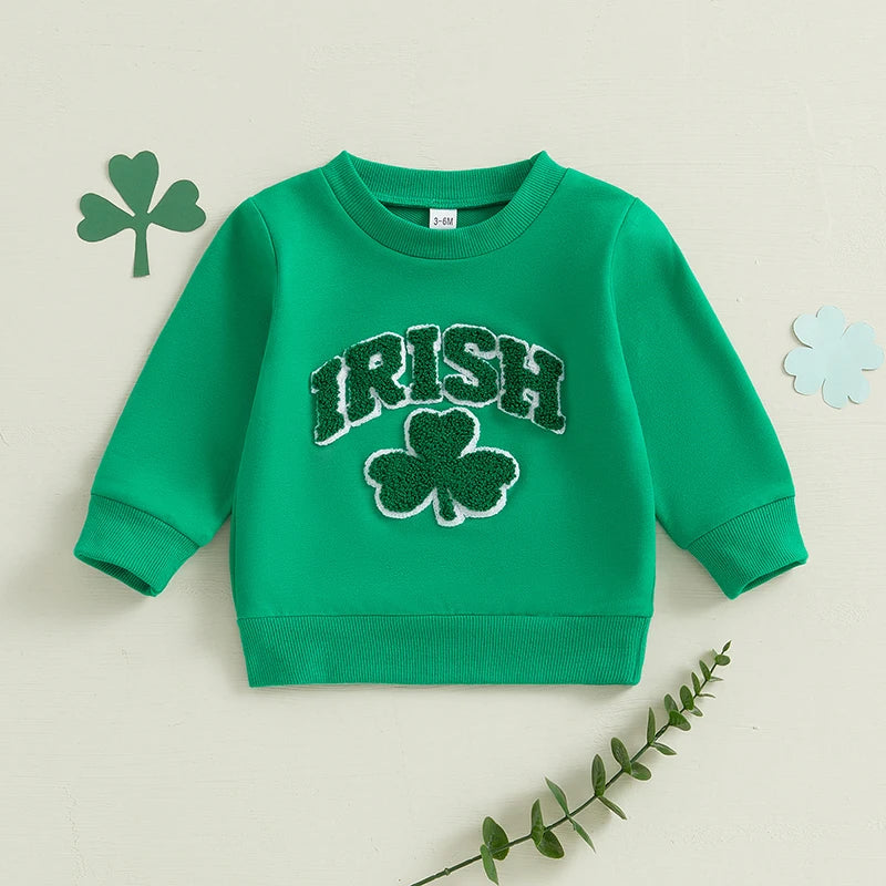 St. Patrick's Day Kids Shamrock Hoodie