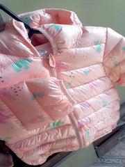 Kids' Dinosaur Hooded Down Jacket
