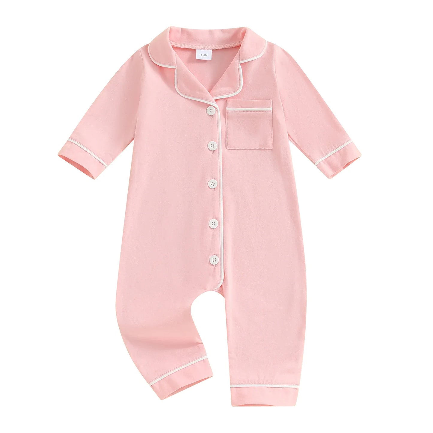 Baby Boys & Girls Patchwork Romper Pajamas