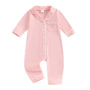 Baby Boys & Girls Patchwork Romper Pajamas