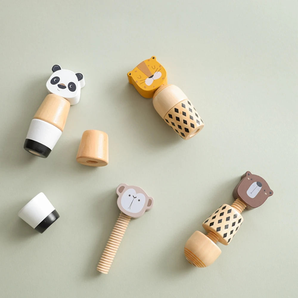 Critter Twist Wooden Montessori Puzzle