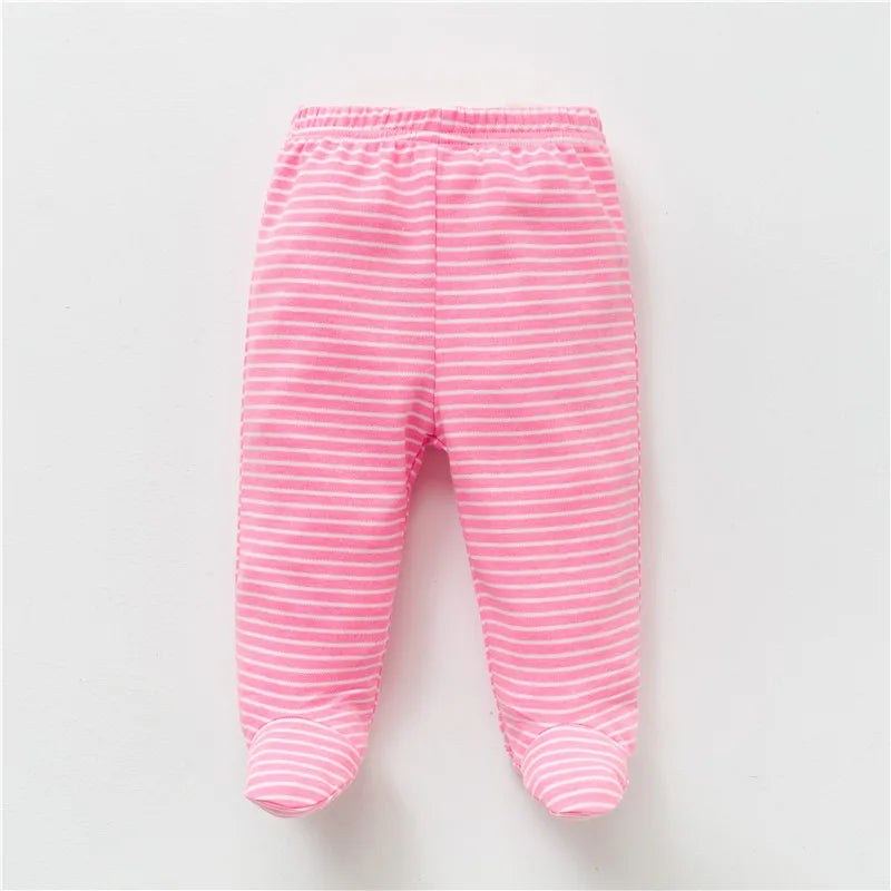 3-Pack Newborn Cotton Footed Pants