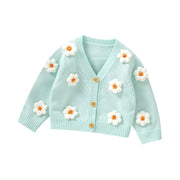 Sweet Long-Sleeve Baby Cardigan for Newborns