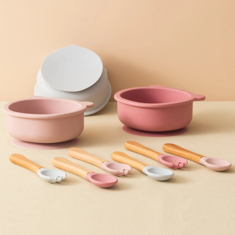 Tiny Tails 3pc Silicone Feeding Set