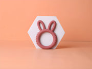Happy Bunny Silicone Teether