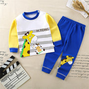 Toddler Kids Long Sleeve Cartoon Pajamas