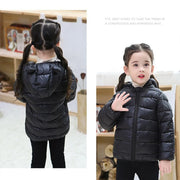 Kids' Dinosaur Hooded Down Jacket