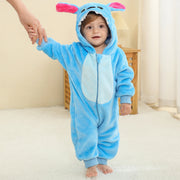 Baby Winter Hooded Romper Pajamas