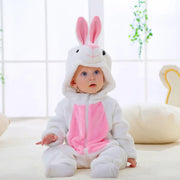 Baby Winter Hooded Romper Pajamas