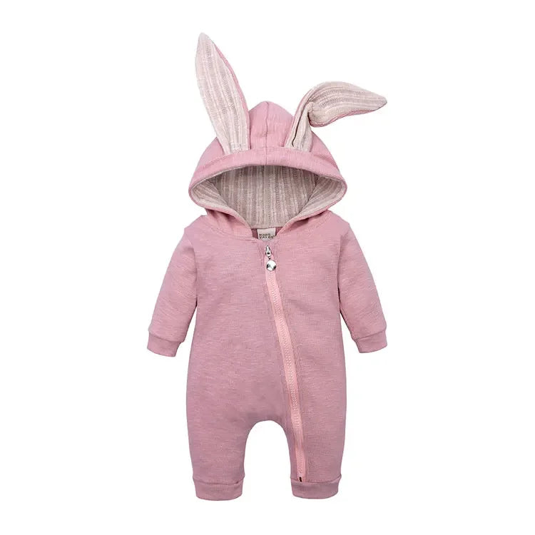 Hooded Long-Sleeve Jumpsuit