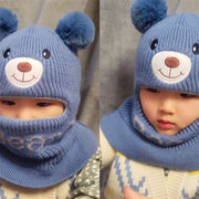 Cute Bear Winter Hat & Neck Warmer