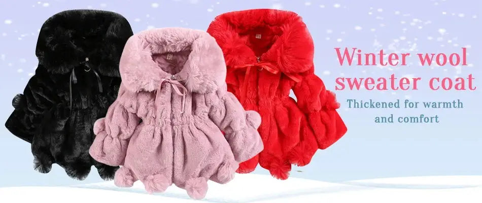 Girls' Thickened Down Cotton Jacket