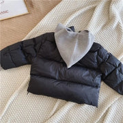 Winter Patchwork Hooded Jacket