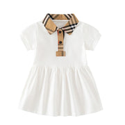 Baby Girl Princess Plaid Cotton Dress