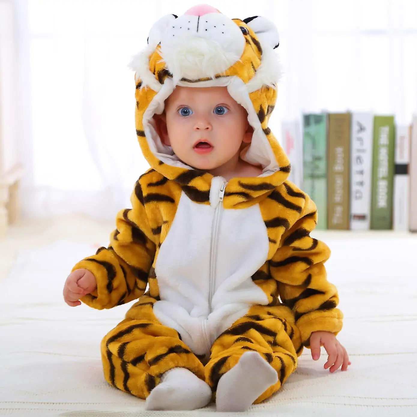 Baby Winter Hooded Romper Pajamas