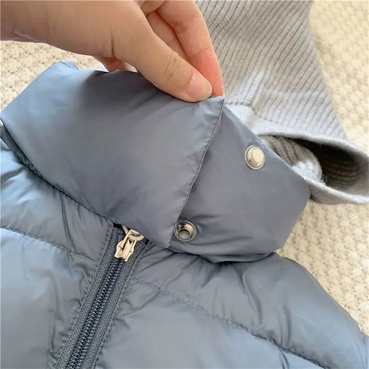 Winter Patchwork Hooded Jacket