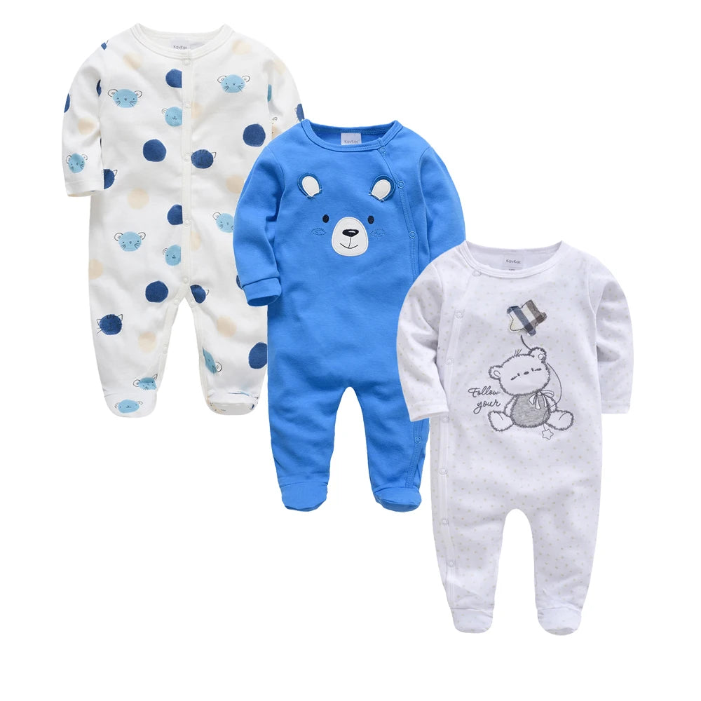 Baby Boy Rompers Newborn Cotton Long Sleeve O-neck 0-12M Onesie Clothing