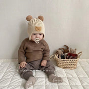 Cute Bear Ear Protection Knitted Winter Hat