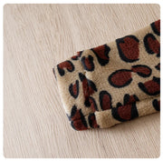 Cozy Leopard Baby Hooded Romper