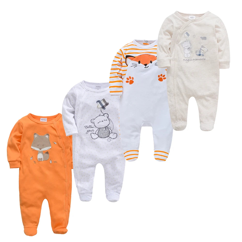 Baby Boy Rompers Newborn Cotton Long Sleeve O-neck 0-12M Onesie Clothing