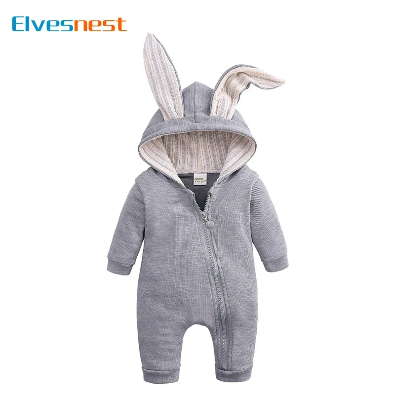 Hooded Long-Sleeve Jumpsuit