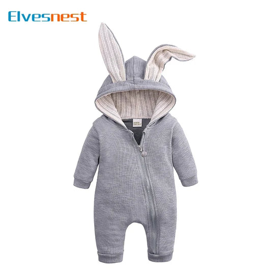 Hooded Long-Sleeve Jumpsuit