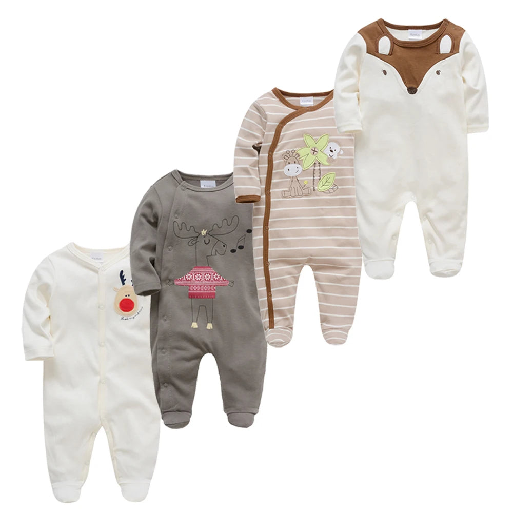 Baby Boy Rompers Newborn Cotton Long Sleeve O-neck 0-12M Onesie Clothing