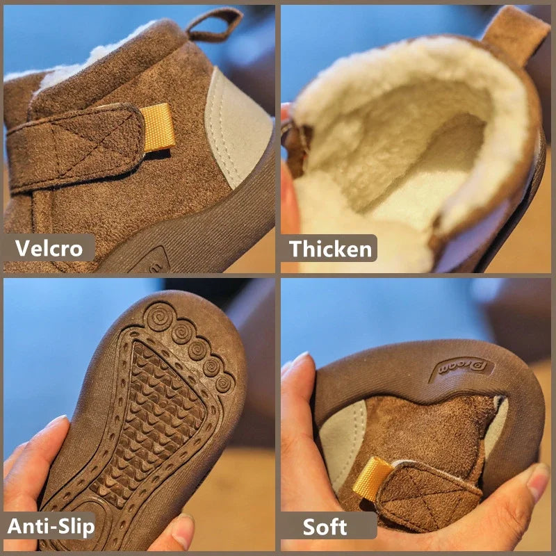 Warm Plush Toddler Shoes for Boys & Girls