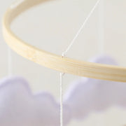 Wooden Crib Mobile Baby Bed Bell Rattle Toy Soft Felt Cartoon Bear Mobile bracket Newborn Music Box Bed Bell Hanging Bracket Toy