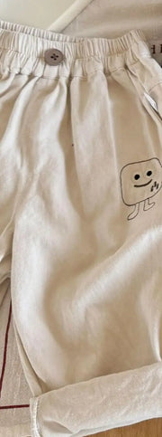 Kids' Cartoon Patch Harem Pants