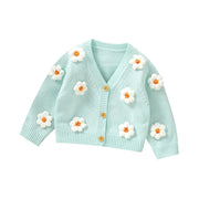 Sweet Long-Sleeve Baby Cardigan for Newborns
