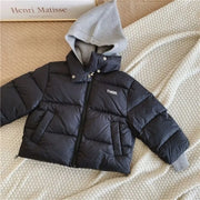 Winter Patchwork Hooded Jacket